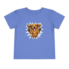 Load image into Gallery viewer, Toddler Tee - Joyful Jumping Dachshund Puppy Graphic