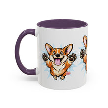 Load image into Gallery viewer, Corgi Coffee Mug - Cute Happy Corgi Accent Mug (11oz)