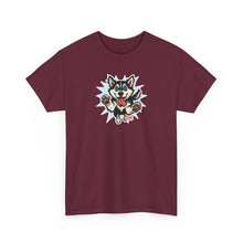 Load image into Gallery viewer, Cute Siberian Husky Dog Graphic Unisex Heavy Cotton Tee | Pet Lover Gift, Husky Apparel, Fun Casual Wear