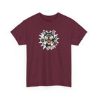 Cute Siberian Husky Dog Graphic Unisex Heavy Cotton Tee | Pet Lover Gift, Husky Apparel, Fun Casual Wear
