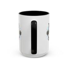 Load image into Gallery viewer, Happy White Husky Accent Coffee Mug | Cute Jumping Dog Paw Print Design (11/15 oz)