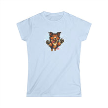 Load image into Gallery viewer, Fun Collie Dog Graphic Women's Softstyle Tee, Pet Lover Shirt, Cute Animal T-Shirt, Gift for Dog Moms, Casual Wear