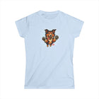 Fun Collie Dog Graphic Women's Softstyle Tee, Pet Lover Shirt, Cute Animal T-Shirt, Gift for Dog Moms, Casual Wear