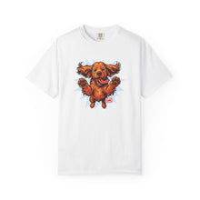 Load image into Gallery viewer, Playful Cocker Spaniel Dog Graphic T-Shirt, Pet Lover Tee, Unisex Cotton Top, Fun Gift for Dog Owners, Casual Wear Shirt