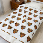 Leaping Longhaired Dachshund Velveteen Plush Blanket Doxie Welcome Home