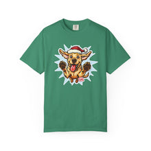Load image into Gallery viewer, Christmas Yellow Labrador Retriever Dog T-shirt, Unisex Holiday Tee, Pet Lover Gift, Festive Animal Shirt, Funny Canine Apparel
