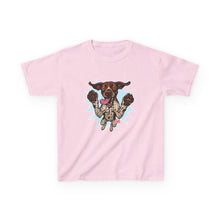 Load image into Gallery viewer, Playful German Shorthaired Pointer Dog Graphic Kids Tee