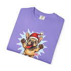 Festive French Bulldog T-shirt, Holiday Shirt, Unisex Tee, Dog Lover Gift, Christmas Apparel, Cute Pet T-shirt