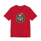Christmas Boston Terrier Dog Wreath T-Shirt, Holiday Bostie Shirt, Funny Xmas Tee, Unisex Gift, Dog Lover Apparel, Festive Casual Wear