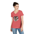 Playful German Shorthaired Pointer Dog Graphic V-Neck T-Shirt, Casual Wear, Pet Lover Gift, GSP Mom Shirt, Birthday Gift