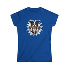 OMG Youre Home Dog Reunion T-Shirt: Happy and Excited Leaping Border Collie Women's Shirt
