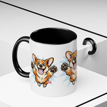 Load image into Gallery viewer, Corgi Coffee Mug - Cute Happy Corgi Accent Mug (11oz)