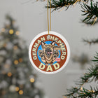 German Shepherd Dad Ceramic Ornaments - 2-Sided Print for GSD Lovers
