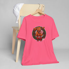 Load image into Gallery viewer, Festive Vizsla Dog Wreath T-Shirt | Unisex Jersey Tee, Holiday Apparel, Dog Lover Gifts, Christmas Shirt, Pet-Themed Fashion