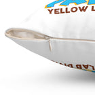 Yellow Labrador Retriever Dog Squirrel Patrol - Spun Polyester Square Pillow