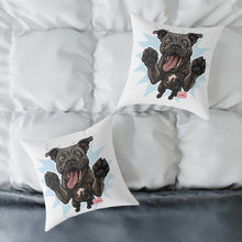 Load image into Gallery viewer, Happy Cane Corso Dog Canvas Pillow, Pet Decor, Dog Lover Gift, Fun Home Accent, Playful Throw Pillow