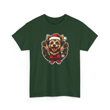 Load image into Gallery viewer, Christmas Yorkie Dog T-Shirt, Holiday Pet Tee, Unisex Graphic Tee, Cute Dog Lover Gift, Santa Dog Shirt, Christmas Apparel