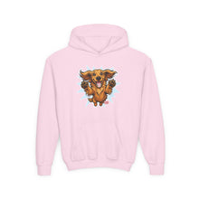 Load image into Gallery viewer, Happy Dachshund Illustration Hoodie | Kids Pullover Sweatshirt