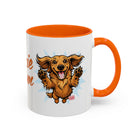 Doxie Mom Mug | Accent Coffee Mug 11oz, Dachshund Mom Ceramic