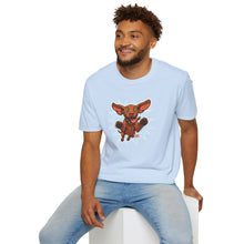 Load image into Gallery viewer, Vizsla Dad Shirt Men, Happy Vizsla Puppy T-Shirt, Excited Running Vizsla Mens Tee, Welcome Home Dog Shirt, Vizsla Lover Gift for Him