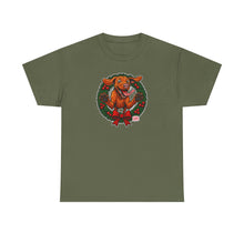 Load image into Gallery viewer, Festive Vizsla Dog Graphic Tee | Unisex Heavy Cotton Shirt for Dog Lovers, Holiday Gift, Animal Lover Apparel, Christmas Tee, Cozy Comfort