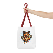 Load image into Gallery viewer, Cute Collie Dog Lover Tote Bag, AOP Dog Art Bag, Pet Owner Gift, Collie Lover Tote, Summer Beach Bag, Gifts for Dog Lovers