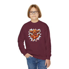 Happy Leaping Cocker Spaniel Sweatshirt | Youth Crewneck