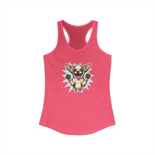 Load image into Gallery viewer, Chihuahua Racing Tank, Dog Lover Graphic Tee, Happy Pet Sleeveless Shirt, Excited Chiwawa Top, Dog Print Workout Singlet