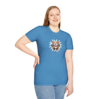 OMG Red Nose Pitbull Unisex Softstyle Shirt - A Happy and Excited Pit Bull on a High Quality Shirt for Dog Lovers