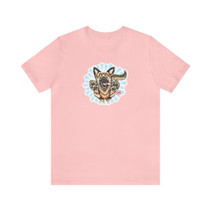 Happy German Shepherd Unisex Jersey Short Sleeve Tee