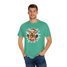 Load image into Gallery viewer, Christmas Yellow Labrador Retriever Dog T-shirt, Unisex Holiday Tee, Pet Lover Gift, Festive Animal Shirt, Funny Canine Apparel