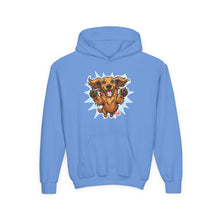 Load image into Gallery viewer, Happy Dachshund Illustration Hoodie | Kids Pullover Sweatshirt