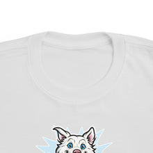 Load image into Gallery viewer, Happy Jumping Husky Toddler Tee | Cute Dog Paw Print