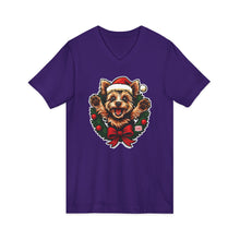 Load image into Gallery viewer, Joyful Christmas Yorkie Tee, Holiday T-Shirt, Festive Pet Shirt, Merry Christmas Top, Unisex Dog Lover Gift