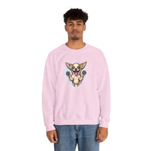 Load image into Gallery viewer, Chihuahua Splash Crewneck Sweatshirt  Cute Jumping Puppy Graphic