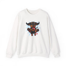 Load image into Gallery viewer, Playful Dachshund Dog Crewneck Sweatshirt | Funny Dog Lover Gift, Unisex Sweatshirt, Pet Owner Apparel, Casual Cozy Wear, Birthday Gift