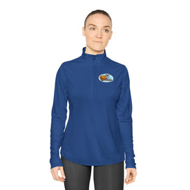 Ladies Quarter-Zip Pullover - Perfect for Casual Days, Life is Golden Design, Great for Gifts, Outdoor Activities, and Everyday Wear