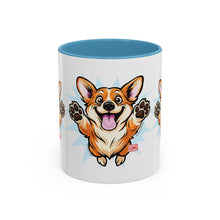 Load image into Gallery viewer, Corgi Coffee Mug - Cute Happy Corgi Accent Mug (11oz)