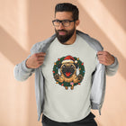 Festive Pug Sweatshirt, Unisex Crewneck, Holiday Gift, Dog Lover Apparel, Christmas Sweater, Cozy Winter Wear