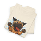 Playful Pug Unisex Tee - Fun Pet Lover T-Shirt, Gift for Dog Owners, Casual Attire, Animal Enthusiast Apparel, Cute Graphic Tee