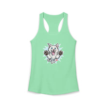 Load image into Gallery viewer, Women's Ideal Happy Husky Puppy Racerback Tank