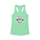 Women's Ideal Happy Husky Puppy Racerback Tank