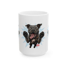 Load image into Gallery viewer, Ceramic Mug, Happy Cane Corso Dog, Coffee Mug, Dog Lover Gift, Pet Owner Present, Animal Ceramic Cup, Gift for Dog Parents
