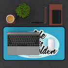 Golden Retriever Dog Lover's Desk Mat - "Life is Golden"