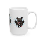 Ceramic Mug, Happy Cane Corso Dog, Coffee Mug, Dog Lover Gift, Pet Owner Present, Animal Ceramic Cup, Gift for Dog Parents