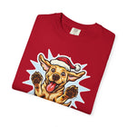 Christmas Yellow Labrador Retriever Dog T-shirt, Unisex Holiday Tee, Pet Lover Gift, Festive Animal Shirt, Funny Canine Apparel