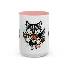 Load image into Gallery viewer, Playful Siberian Husky Dog Coffee Mug, Cute Pet Lover Gift, Fun Drinkware, Husky-Themed Present, Mother's Day Gift