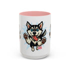 Playful Siberian Husky Dog Coffee Mug, Cute Pet Lover Gift, Fun Drinkware, Husky-Themed Present, Mother's Day Gift