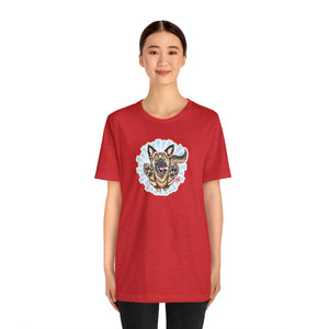 Happy German Shepherd Unisex Jersey Short Sleeve Tee