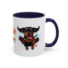 Doxie Mom Coffee Mug | Cute Dachshund Mom Gift (11oz Accent Mug)